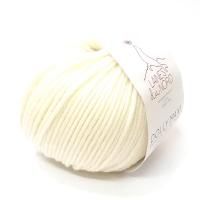 Пряжа Laines Du Nord Dolly Maxi 002 молочный; 100% меринос экстрафайн 50 г/87 м